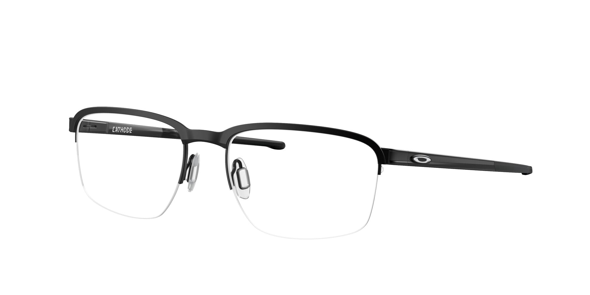 Oakley Unisex Size 54 Rectangular Cathode Optical Glasses, Satin Black/Demo Lens