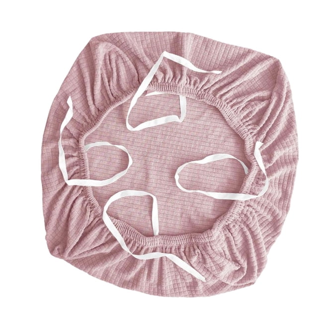 Funda para silla de oficina, lavable, suave, extraíble y fácil de instalar, para bar. Rosa