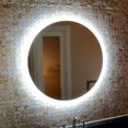 thumbnail image 3 of LED Side-Lighted Bathroom Vanity Mirror: 40" Wide x 40" Tall - Commercial-Grade - Round - Wall-Mounted, 3 of 6