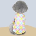 thumbnail image 3 of Mightlink Pet Sweatshirt Round Neck Classic Plaid Warm Pullover Cute Dress Up Streetwear Printed Sweater Dog Two-legged Clothes Puppy Costume, 3 of 6