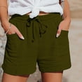 thumbnail image 2 of frariair ​Women's Light Neutral Casual Shorts Breathable Linen Feel Lounge Athletic Comfort Shorts For Warm Seasons​ Camouflage, 2 of 9