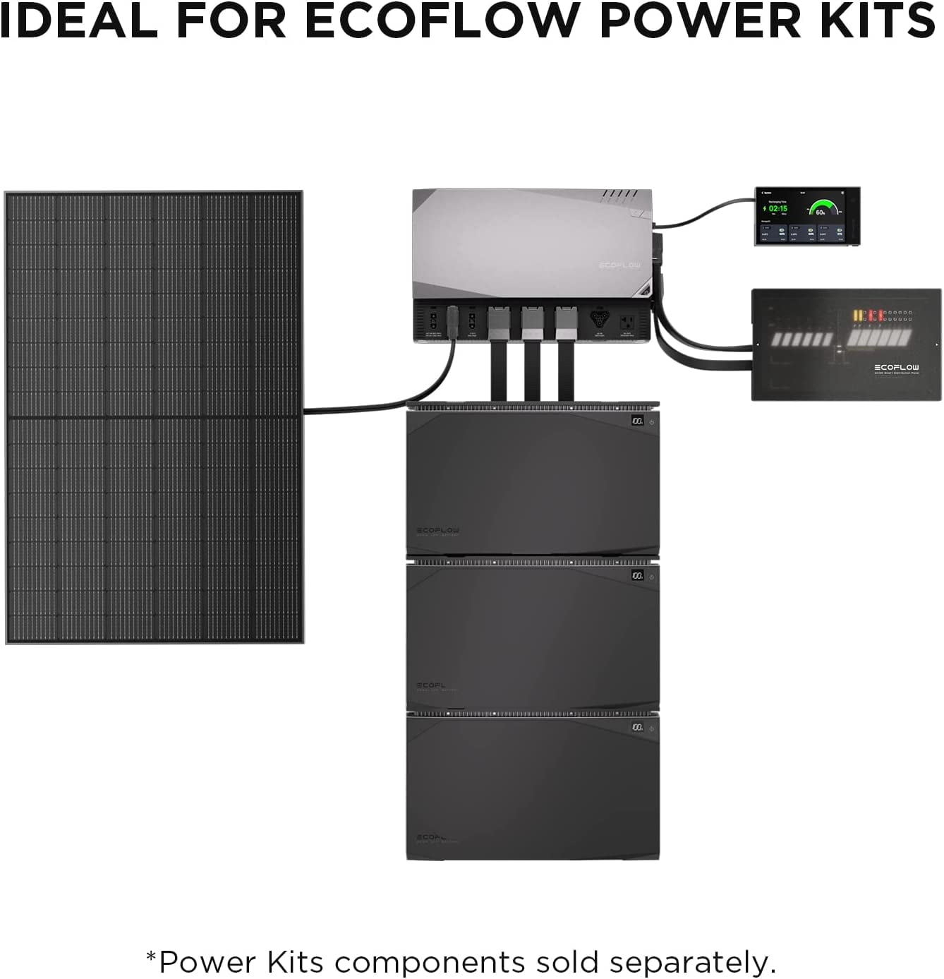 EF EcoFlow 2Pcs 100W 12V Solar Panel, High Efficiency Monocrystalline PV Modules, IP68 Waterproofing, Ideal for RV,Marine Rooftop, Farm Battery, Power Kits & Ecosystem