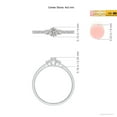 thumbnail image 4 of ANGARA Natural 0.12 Ct. Diamond Classic Ring in 14K White Gold for Women (Ring Size: 3), 4 of 9