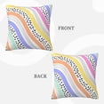 thumbnail image 2 of LNWH Decorative Pillow Covers, Futuristic Colorful Shapes Square Sofa Decorative Knit Pillow Case, 18"x18", 2 of 8