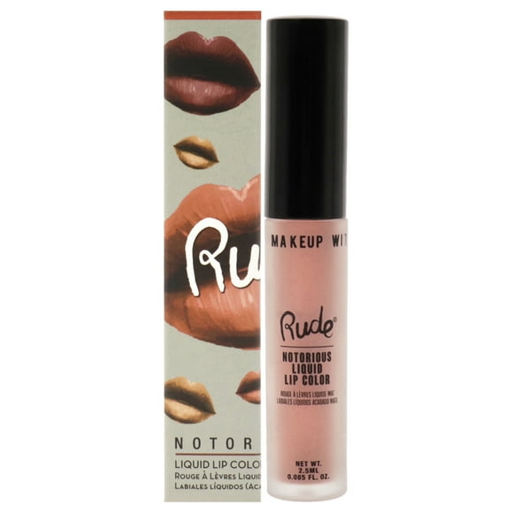Color de labios líquido Notorious Rich Long Naughty Rude Cosmetics 0,11 oz