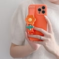 thumbnail image 2 of Compatible with iPhone 13 Pro Max Wrist Strap Case Kickstand Holder Hand Strap Flowers Lens Camera Protection Cute Fashion Soft TPU Shockproof Protective Cover for Girls and Women, 2 of 7