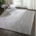 thumbnail image 6 of Nourison Malibu Shag MSG01 Silver/Gray Indoor Area Rug - 7'10" x SQUARE, 6 of 8