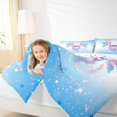 thumbnail image 4 of Manfei 3D Kawaii Axolotl Queen Comforter Set for Kids, Dreamy Blue Stars Print Bedding Sets, Dreamy Animal Reversible Bedding Comforter Set, Microfiber Bedroom Decor, 3pcs, 4 of 8
