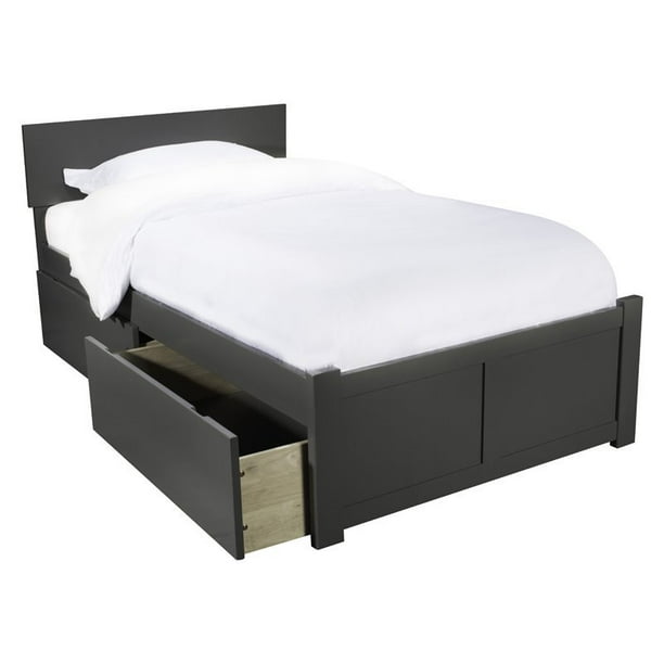 Leo Lacey Twin Xl Platform Bed With, Full Xl Bed Frame With Storage