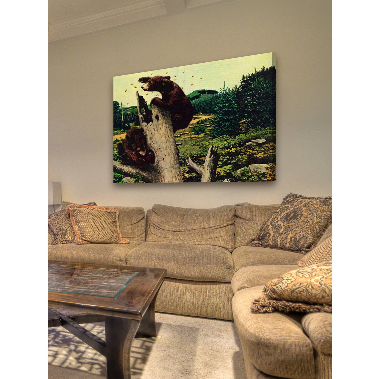 "Honey Bears" Painting Print on Wrapped Canvas