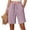 BST48-Pink, variant on VV AVEORS Womens Shorts Bermuda Knee Long Length Cotton Wide Leg Plus Size With Pockets Trendy Lounge Resortwear Pink M
