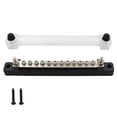 thumbnail image 1 of Yeacher 6/12 Terminal Ground Distribution Block Kit Black/Red for Car RV Boat Yacht, 1 of 8