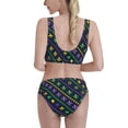 thumbnail image 3 of Ocsxa Mardi Gras Strings Of Beads Women'S High Waisted Bikini Sets Sporty Two Piece Swimsuits-X-Large, 3 of 8