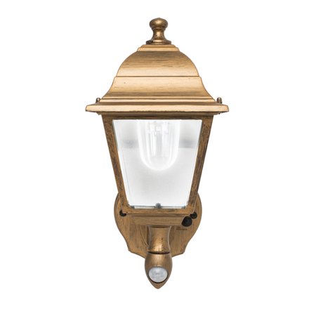 Copper Outdoor Wall Light - Battery-Powered Motion-Activated Wall Sconce in Golden Copper