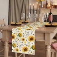 thumbnail image 2 of Table Runners 60 Inches Long Dress Scarves, Vintage Sunflower Farmhouse Kitchen/Dining Table Runner, Small Coffee Tablerunners, Summer Botanical Farmhouse Floral 13x60 Inch, 2 of 9