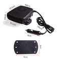 thumbnail image 4 of Graflsoa 24V 150W Truck Car Heater, ABS Portable Auto Defroster with Rotating Bracket, Cigarette Lighter Powered, Fast Heating 60s, Overheat Protection, Demister/Defogger for Winter Camping (Black), 4 of 7