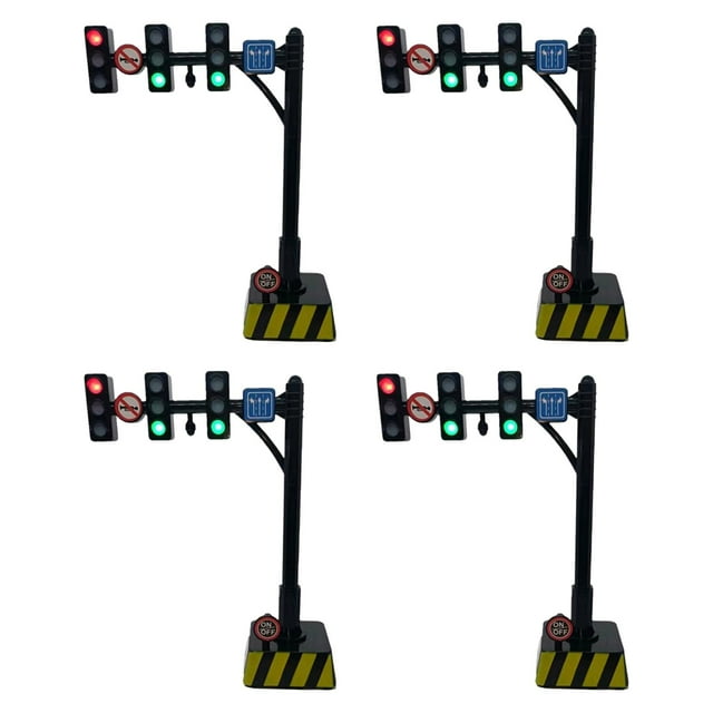 Juguetes de tráfico,aprendizaje juguetes señales playset educación tráfico,modelo de en miniatura de simulación unisex, modelo aprendizaje temprano juguetes Sunnimix Juguetes de tráfico