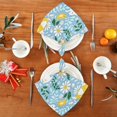 thumbnail image 6 of Iauyy Satin Napkins Set of 1- Blue-bunny Print DIY Printing Decoration Cloth Napkin- Easy Care for Home/Party, 6 of 8