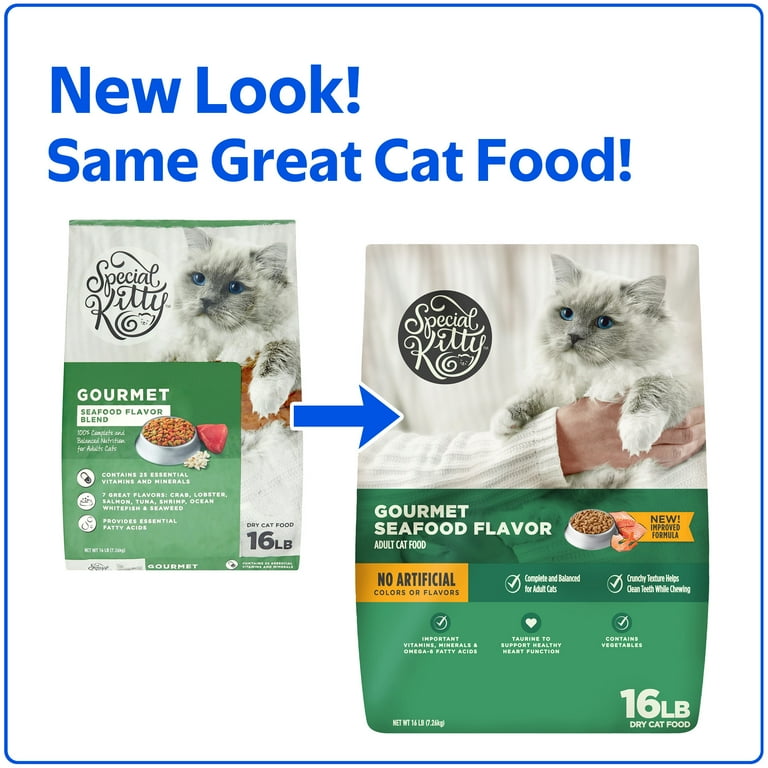 Special Kitty Cat Food Gourmet Seafood Blend Dry Cat Food 35lb