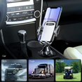 thumbnail image 4 of Car Cup Holder Phone Mount Adjustable Automobile Cup Holder Smart Phone Cradle Car Mount for iPhone 13 Pro/XR/XS Max/X/8/7 Plus/6s/Samsung S10+/Note 9/S8 Plus/S7 Edge(Grey), 4 of 6