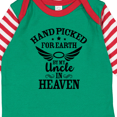 thumbnail image 4 of Inktastic Handpicked for Earth by My Uncle in Heaven with Angel Wings Boys or Girls Long Sleeve Baby Bodysuit, 4 of 5