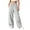 Grey-8eF, variant on Mnyotv Girls Wide Leg Pants High Waisted Baggy Trousers Lightweight Sweatpants with Pockets for Girl Size 10-11 Years