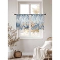 thumbnail image 3 of Blue Eucalyptus Coastal Sheer Curtains 45 Inch Length 2 Panels Set Window Treatments, Beach Starfish Shell Nautical Ombre Rod Pocket Semi Curtains for Living Room/Bedroom/Kitchen Décor, 104"W x 45"L, 3 of 7