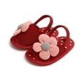 thumbnail image 1 of Fortune Baby Girl Sunflower Princess Sandals Infant Summer Prewalker Shoes, 1 of 7
