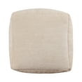 thumbnail image 7 of LR Home Medium Solid Farmhouse Indoor Cube Pouf, Ivory, 18" x 18" x 18", 7 of 7