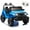 12VBlue, variant on 12 Volt Ride on Toys for Toddlers w/Remote Control, Electric Ride on Truck Car w/ Shock Absorption, 3 Speeds, Bluetooth, Lights, Steering Wheel Quick Release (Black Police Car)