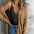 thumbnail image 6 of Jjayotai Lightweight Cardigan for Women, Crochet Cover Up, Loose Open Front Long Sleeve Cardigans Sweaters Gold L, 6 of 7