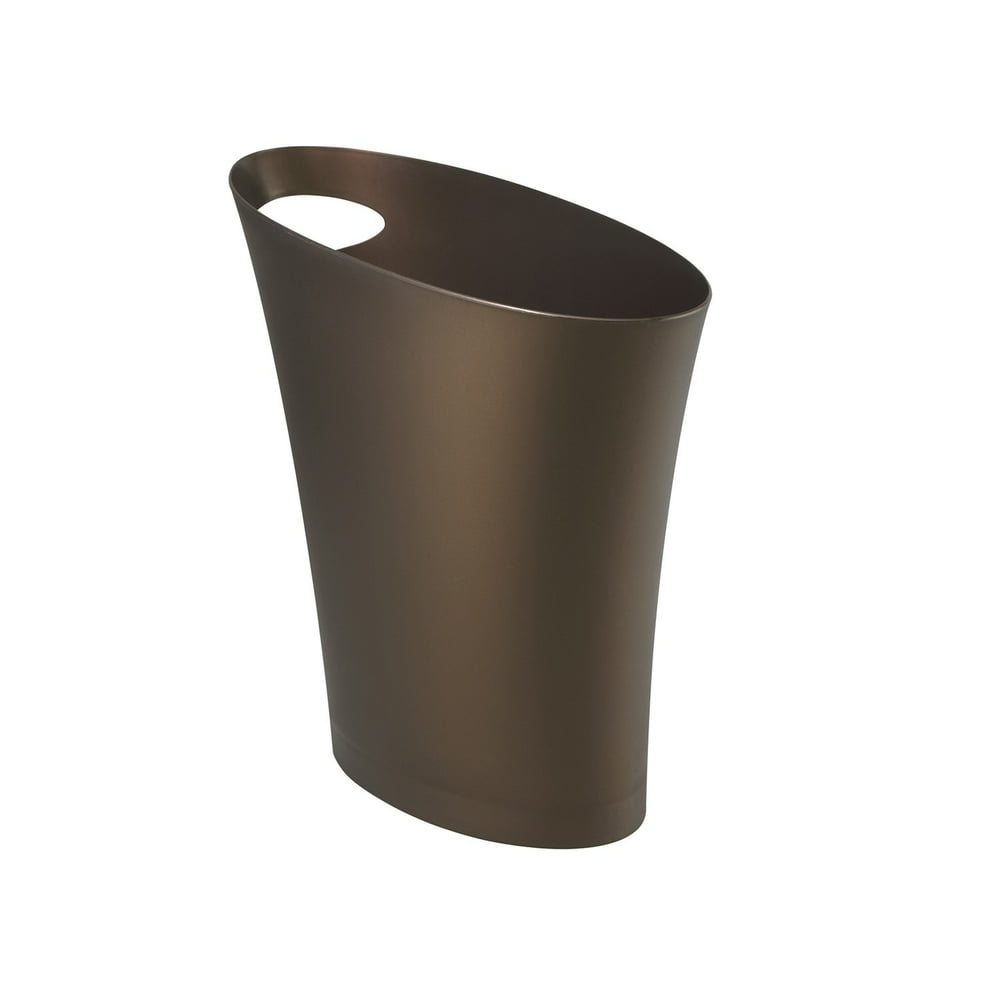 Umbra Skinny Trash Can, Sleek & Stylish Small Bathroom Trash Can, 2