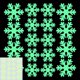 thumbnail image 1 of Pegatinas de copos de nieve que brillan en la oscuridad, calcomanías luminosas para decoración navideña, ventana de invierno, Feliz Año Nuevo, para el hogar, 1 of 4