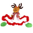 thumbnail image 4 of OUNONA Housse d'Écran d'Ordinateur en Tissu Rouge Design Élan de Noël Protecteur d'Affichage Décoratif, 4 of 8