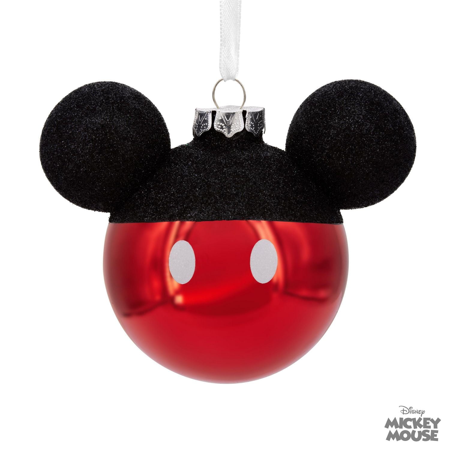 Décoration Hallmark de Noël (Tête de Mickey, Disney, en verre soufflé)