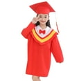 thumbnail image 1 of PMVFHDE Ensemble 5 Pcs Enfant Garçons Filles Préscolaire Maternelle Robe de Graduation avec Nœud Ensemble avec Pompon, 1 of 5