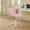 Pink, variant on Yardi Yarda Artificial Rabbit Hair Chair with Metal Base, Adjustable Desk Chair Swivel Chair, Vanity Chair, Pink