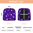 thumbnail image 3 of Halloween Purple Spider Web Seat Covers for Dining Room Chairs Set Of 6,Stretch Printed Washable Chair Seat Cover with Elastic Ties and Button,Removable Waterproof Couch Cushion Covers, 3 of 6