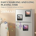 thumbnail image 4 of Keyohome Acrylic Music Fridge Magnet Custom Music Album Fridge Sticker Compact Personalized Plaque Magnet Player with Built in Music Player for Home Decoration, 4 of 11