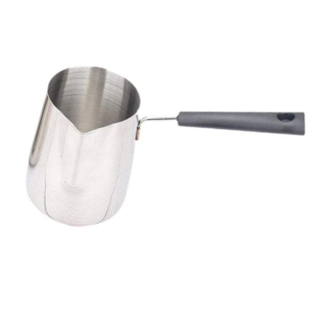 jifeng Metal Turkish Coffee Pot Long Handle Multipurpose Sturdy Hot Chocolate Maker 350ml