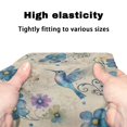 thumbnail image 7 of HELLHERO Happy New Year Blue Hummingbird and Floral Stretchable Material Walker Seat Covers Rollator Walker Cover with Stain Proof Protection Covers Neighborhoods and Outdoors Independence Day, 7 of 7