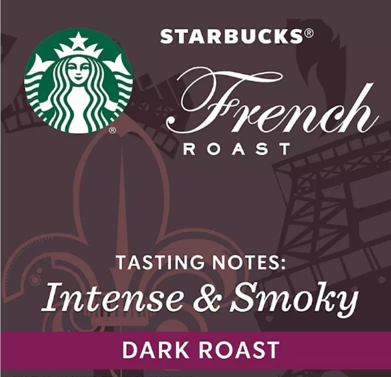 Starbucks French Dark Roast Whole Bean 100% Arabica Coffee 1.13 Kg (40 Oz.)