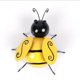 thumbnail image 1 of Abejas de hierro forjado que se pueden colocar en paredes, balcones, jardines y otras escenas tamaño: grande, mediano, pequeño, uno grande, dos medianos, uno pequeño (un juego de cuatro) mat, 1 of 5