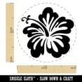 thumbnail image 2 of Pretty Hibiscus Flower Tropical Self-Inking Rubber Stamp Ink Stamper - Blue Ink - Medium 1 Inch, 2 of 7