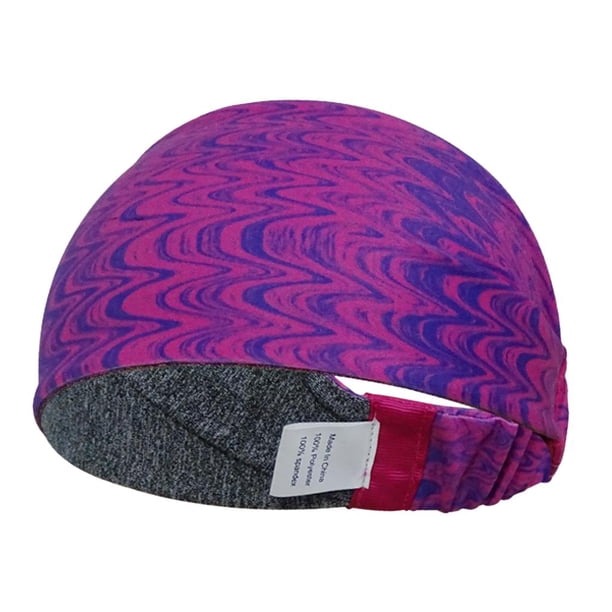 Diadema elástica para la cabeza, banda para el sudor deportiva para el hogar, Yoga, gimnasio, entrenamiento, correr, banda para el cabello para el sudor Púrpura Cola Diadema deportiva Banda para el sudor