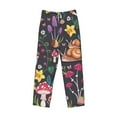 thumbnail image 4 of Xecao Mushrooms Snails Butterflies Men's Straight Lounge Pajama Pants: The Ultimate in Comfortable Sleepwear, 4 of 9