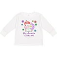 thumbnail image 3 of Inktastic My Auntie Loves Me- cute unicorn Boys or Girls Long Sleeve Toddler T-Shirt, 3 of 5