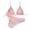 #100-Pink, variant on Women's Triangle String Bikini Set 2 Piece Halter Swimsuits Starfish Metal Linked Swim Set