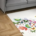 thumbnail image 3 of CafePress - Heart Of Butterflies Area Rug - 3'x5' Decorative Area Rug, Fabric Throw Rug, 3 of 5