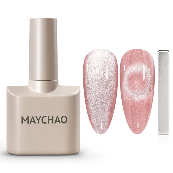 Esmalte de uñas en gel MAYCHAO Cat Eye Jelly Pink 15 ml con imán